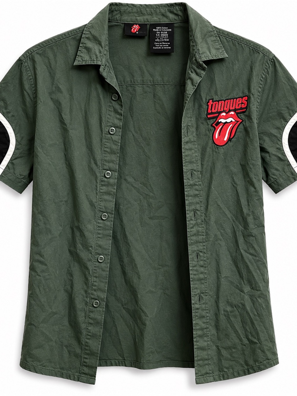 The Rolling Stones Gray Button Down Shirt